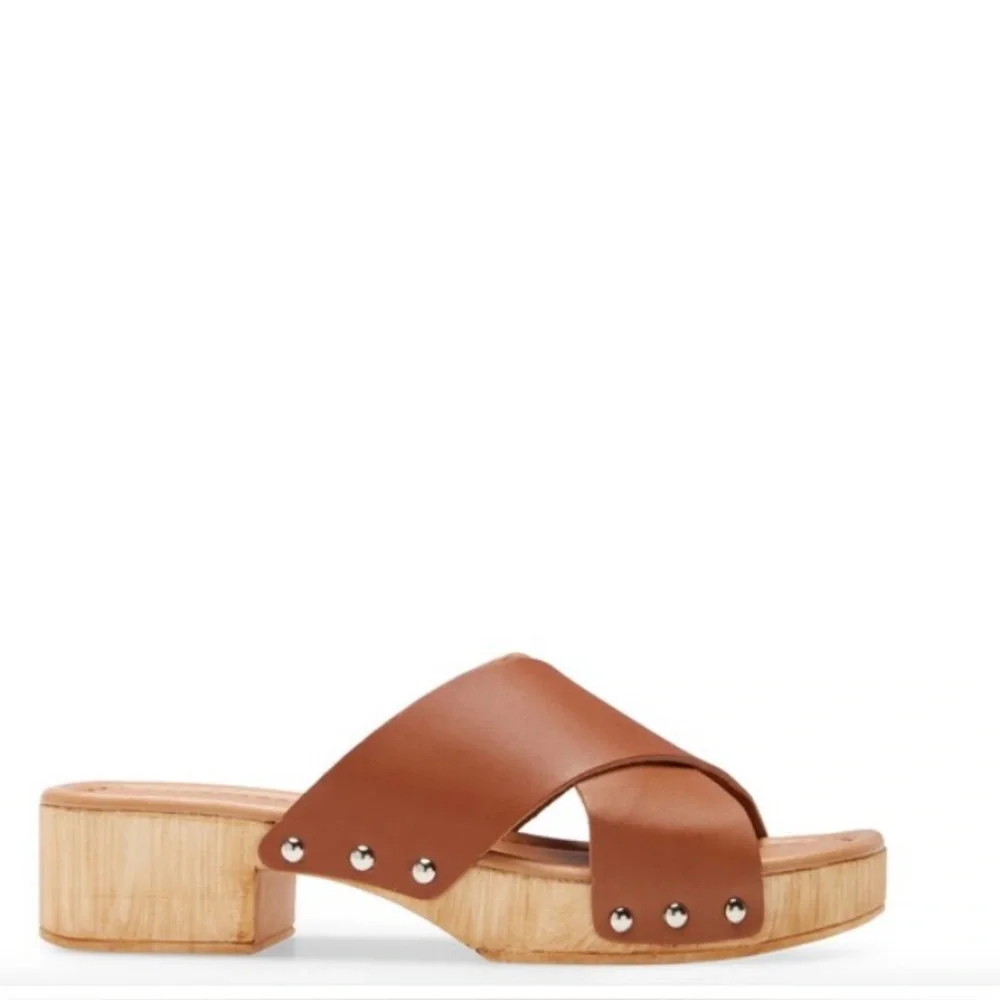Steve Madden Women's Bryna wood clog Sandal - Picture 5 of 8